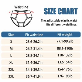 3 Pack Cotton Post Surgery Underwear for Women, Disabled Adaptive, Tear Away Briefs, Reusable Incontinence Underpants