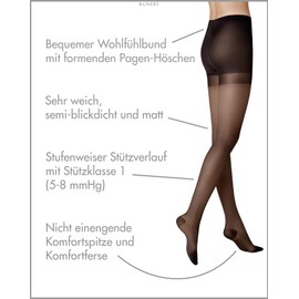 KUNERT Women's Super Control 40 Tights, 40 DEN, (Black 0500), (Size: 44/46)