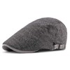 EQLEF Men Classic Retro Cotton Linen Beret Men Sunscreen Hat