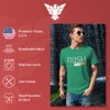 GunShowTees Irish Flag Shirt, X-Large, Kelly Green