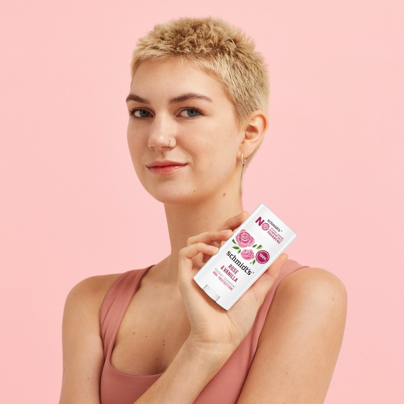 Schmidt's Aluminum-Free Vegan Deodorant Rose & Vanilla with 24 Hour