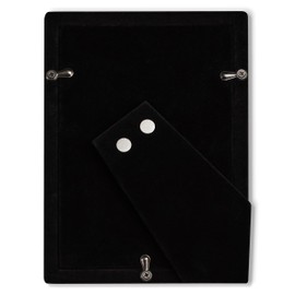 Fabian Clarke London Silver Plated Photo Frame Picture Frame Plain Satin Finish and Tarnish Protected for Wedding Picture or Family Photos (6x4)