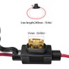 YUNPINGCAR Mini Blade Fuse Holder 18 Gauge Waterproof Pigtail Inline