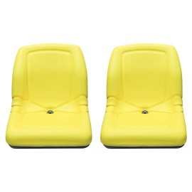 UniPro John Deere Pair (2) Yellow Vinyl Seats fits Gator 6X4 Serial # 20789 & UP