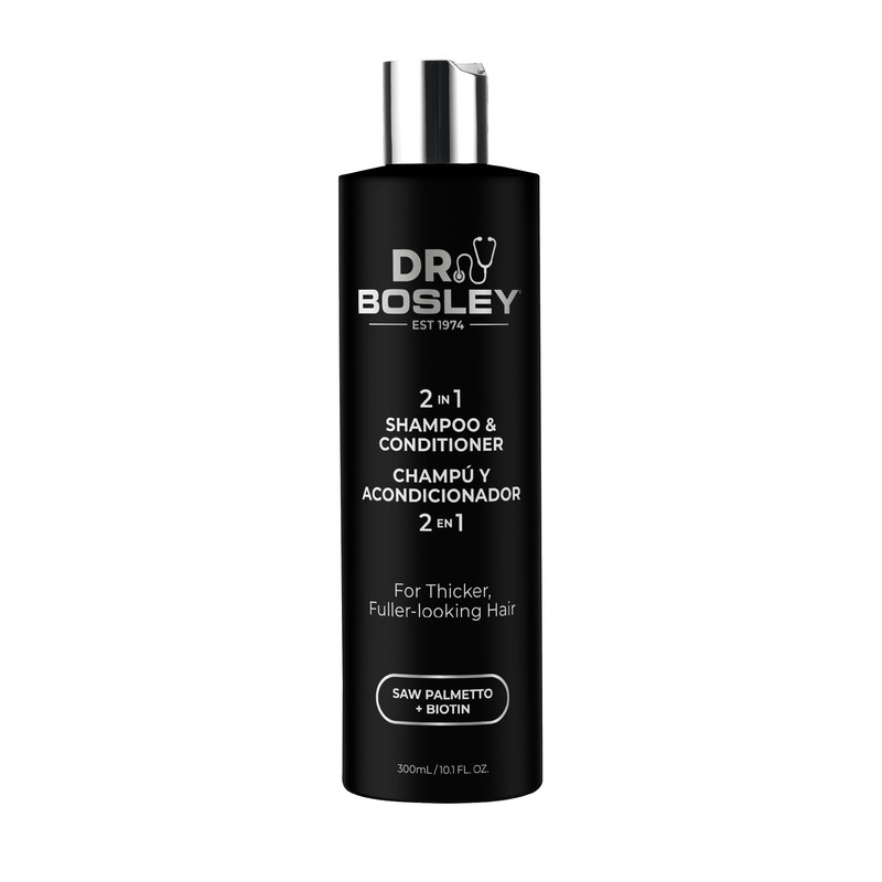 Dr. Bosley 2-in-1 Shampoo & Conditioner – Biotin & Saw