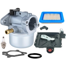 799868 Carburetor Compatible with Briggs & Stratton 498170 799872 694202 497586 498254 790821-14111 Carburetor +795259 Air Filter Cleaner Primer Base By LEIMO