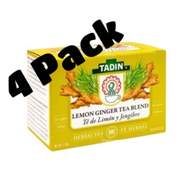 TADIN LEMON GINGER 24 BAGS 1.19oz (Pack of 4)
