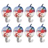 8Pcs Apple Shape PunchFree Hook WallMounted Sticking Hook Kitchen Bathroom