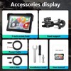Wireless Motorcycle Apple Carplay,7 Inch Portable Motor GPS Navigation with