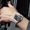 OLEVS Watches Mens Automatic Skeleton Original tourbillon Self Winding Luxury
