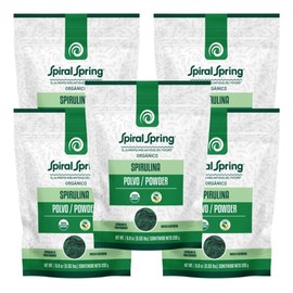 5 Bolsas De Spirulina Orgánica. Máxima. Espirulina En Polvo