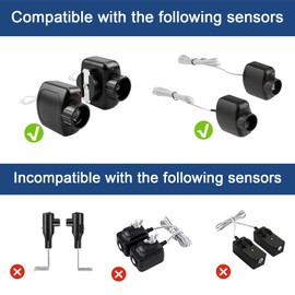 Garage Door Sensor Sun Shade Protector, Garage Door Safety Sensor Sun Shield Cover Sunlight Cover Compatible with Linear Garage Door Sensors HAE00002 LSO50 LDO33 LDO50 (2 Pack)