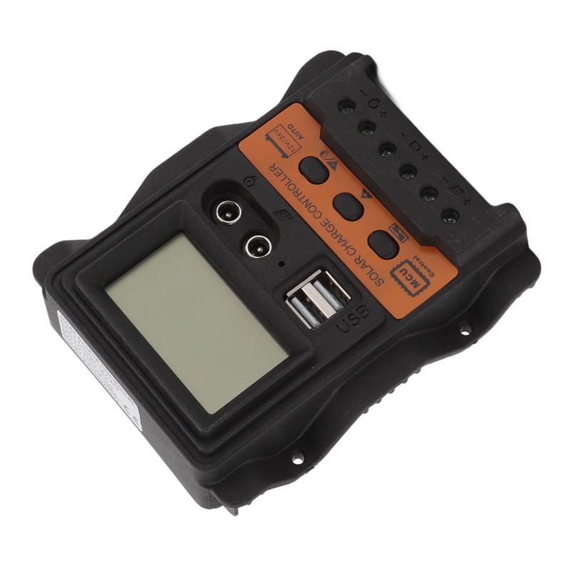 12V 24V Dual USB Solar Charge Controller PWM Photovoltaic Solar