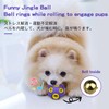 SCHITEC Dog Balls with Bell Sound, [4 Pack] Rubber Bouncy