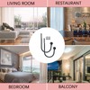 2 Pieces Metal Curtain Holdback, Decorative Curtain Drapery Holdbacks, Curtains
