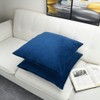 Artaimee Navy Blue Throw Pillow Covers 22x22 Set of 2