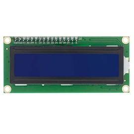 Robojax LCD1602 LCD Screen 16x2 Character 5V with with I2C Serial Interface Module (1 Piece, Blue)