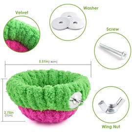 KATUMO Bird Nest, Small Parrot Breeding Bed for Budgie, Parakeet, Cockatiel, Conure, Lovebird, Canary, Finch Birds (Green/Rose, Small)