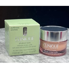 Clinique All About Eyes Reduces Circle & Puffiness Poches ~ 0.5 oz, NIB
