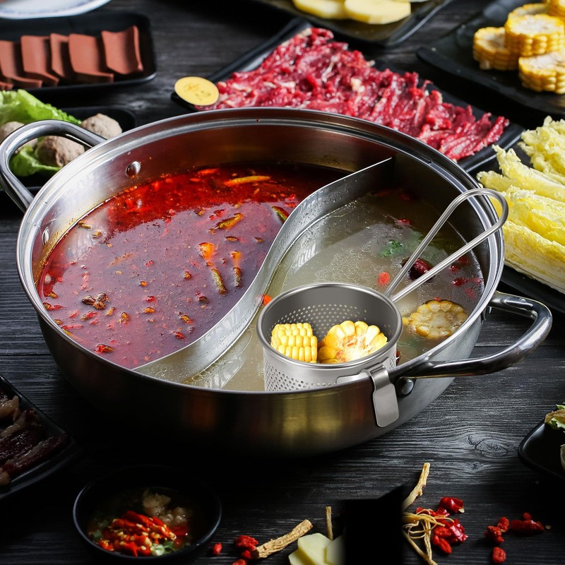 Pasta Basket for Boiling Pasta Cooker Pot with Strainer Insert