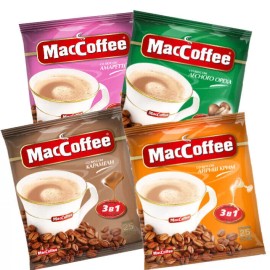 MACCOFFEE 20 pcs MACCOFFEE INSTANT COFFEE 3 IN 1 Individual bags x18G Маккофе Макофе - Vanilla