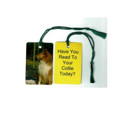 Unbranded Have You Read To Your Collie Today?  Bookmark and Greeting Card Sable Dog