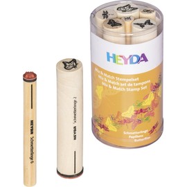 HEYDA 204888443 Motivstempel-Set Mix and Match "Schmetterlinge"