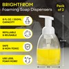 BRIGHTFROM Foaming Soap Dispenser Pump Bottles, BPA Free Empty Refillable