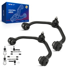 KAX Front Upper Control Arm w/Ball Joint&Tie Rod End for For-d Ranger RWD 98-11, Ma-zda B2300 01-09, B2500 B3000 B4000, (1pc design w/Front Coil Susp. Only) Suspension Kit K80054 K80052 10pcs