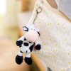 VALICLUD Stuffed Animal Keychain Cartoon Cow Pendant Key Ring Ox