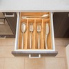 Umilife Bamboo Kitchen Drawer Organizer, 9 Inch Silverware Utensils Tray