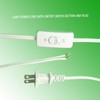 6 ft /1.9M White Lamp Cord with Switch,1 Pack 2