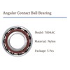 Kozelo 5pcs 7004AC Angular Contact Ball Bearing - [20mm Bore