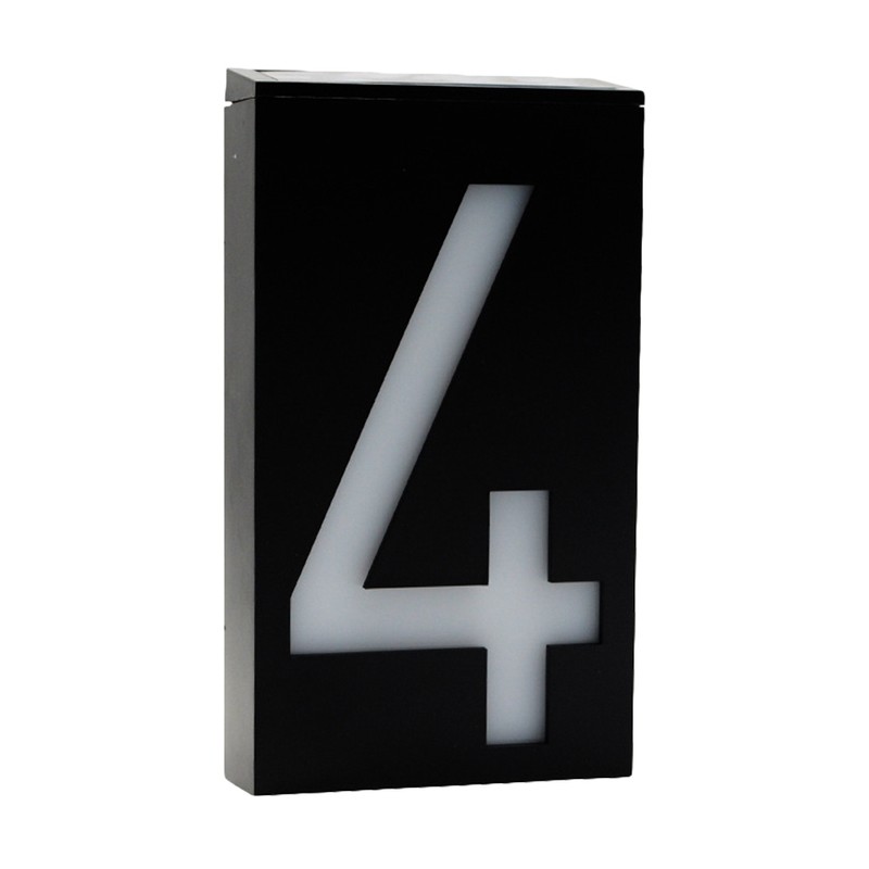 Solar Power LED Light Sign House Hotel Door Address Plaque