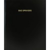 BookFactory Bug Sprayers Log Book/Journal/Logbook - 120 Page, 8.5''x11'', Black