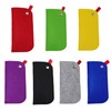 RELKLYU 7 Stücke Filzgläsersack, Faltbare Aufbewahrungstasche, Brillenzubehör, Tragbare Aufbewahrungstasche.