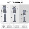 Knit Golf Wood Headcover Set of 4 for Driver Wood,