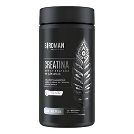 Birdman Creatina Monohidratada Vegana 125 Cápsulas 25 Servs