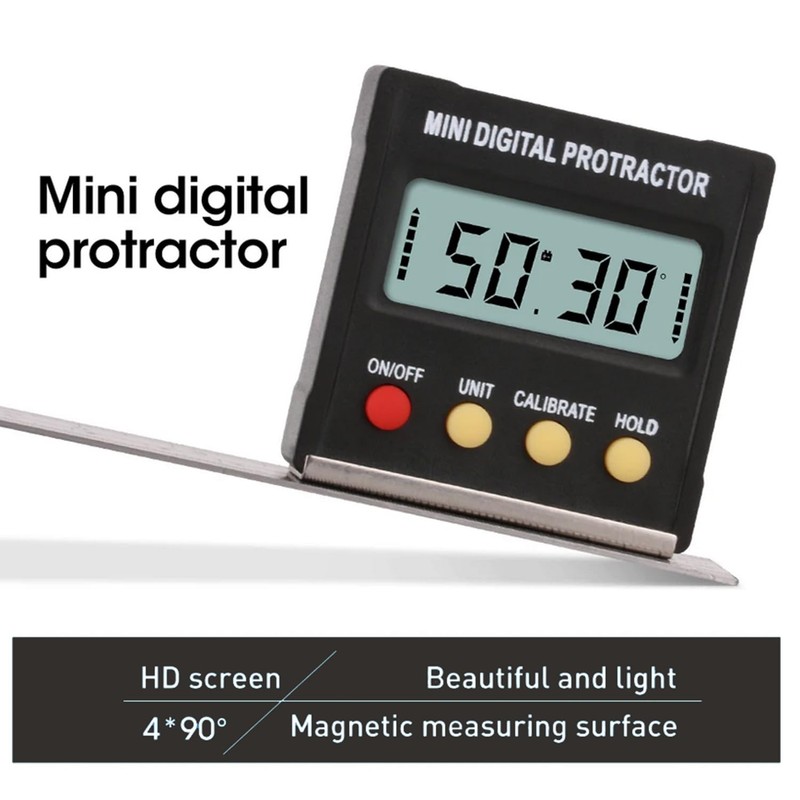 Bestgle Mini Angle Gauge Digital Angle Finder Protractor Magnetic Angle