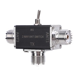 2 Way CB HAM Antennae Switch, 100W 239 Connector Antennae Switch for 1 to 30MHz HAM CB HF VHF UHF Radio