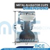 Tie 4 Safe 4 PCS 1" Zinc Plated Alligator Clip