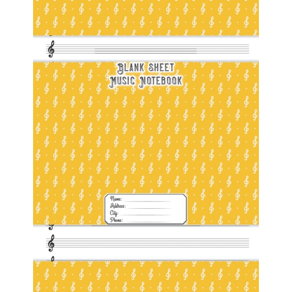 Blank Sheet Music Notebook: Music Manuscript Paper Notebook | 120