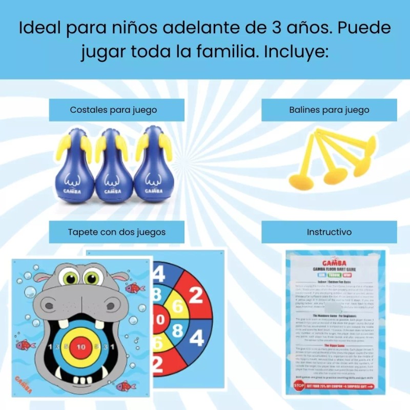 JAMES TENT Juego Infantil Tiro Al Blanco Para Niños Con