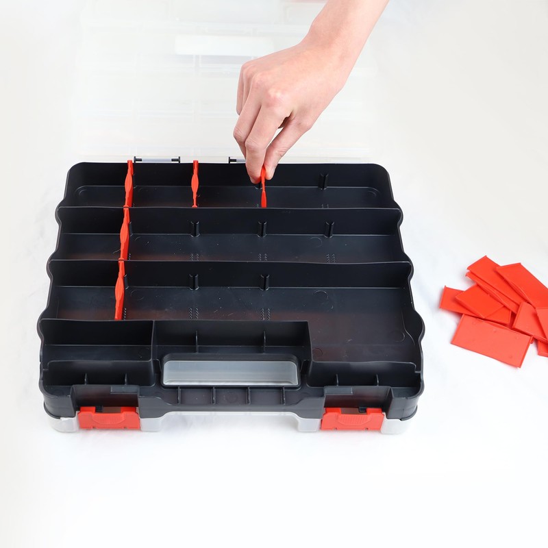 Dekton Jumbo Double Sided Organizer- Organizer Box With 32 Compartments|