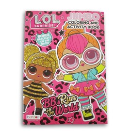 LOL Surprise and Activity Book with Bonus Bracelets on Back - 80 Pages
