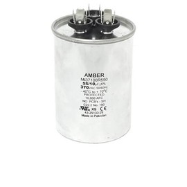 43-101665-38 -Weather King OEM Round Replacement Dual Run Capacitor 55 + 10 UF/MFD 370 Volt