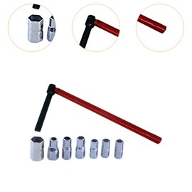 Fenteer Wrench Socket Set 8-17mm Plumber Back Nut Kit Faucet Valve Remover Spanner Professional Tap Installation Tool Faucet Wrench