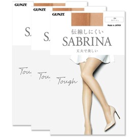 Gunze Sabrina Tough Stockings, 3 Pairs of Same Color, Women's, New Model Nudevege, M–L