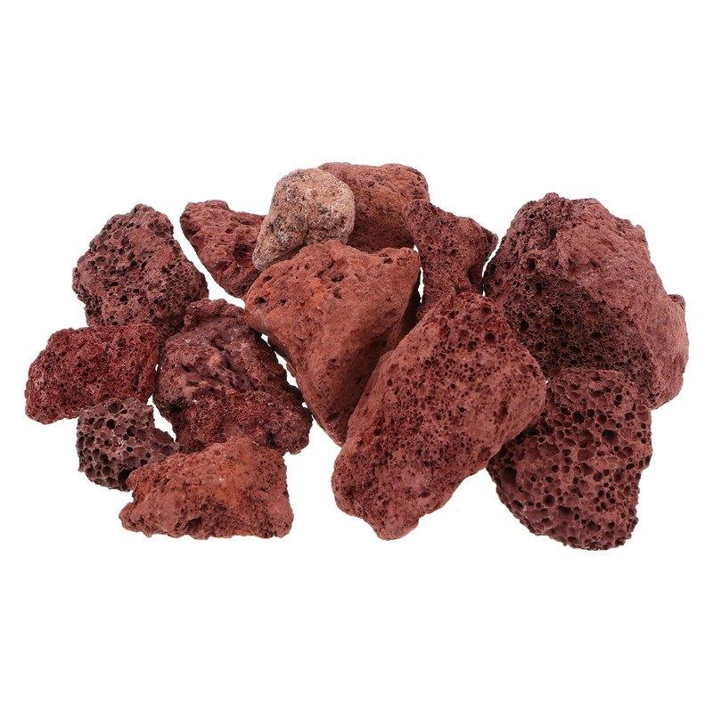 BESPORTBLE Aquarium Red Stone: 500g Fish Tank Volcanic Stones for