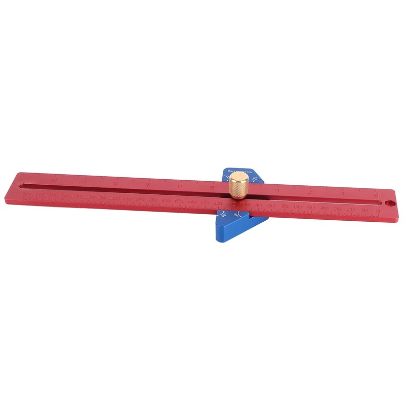 Woodworking Scriber 270mm Aluminum Alloy Angled Ruler Line Scribing Marking